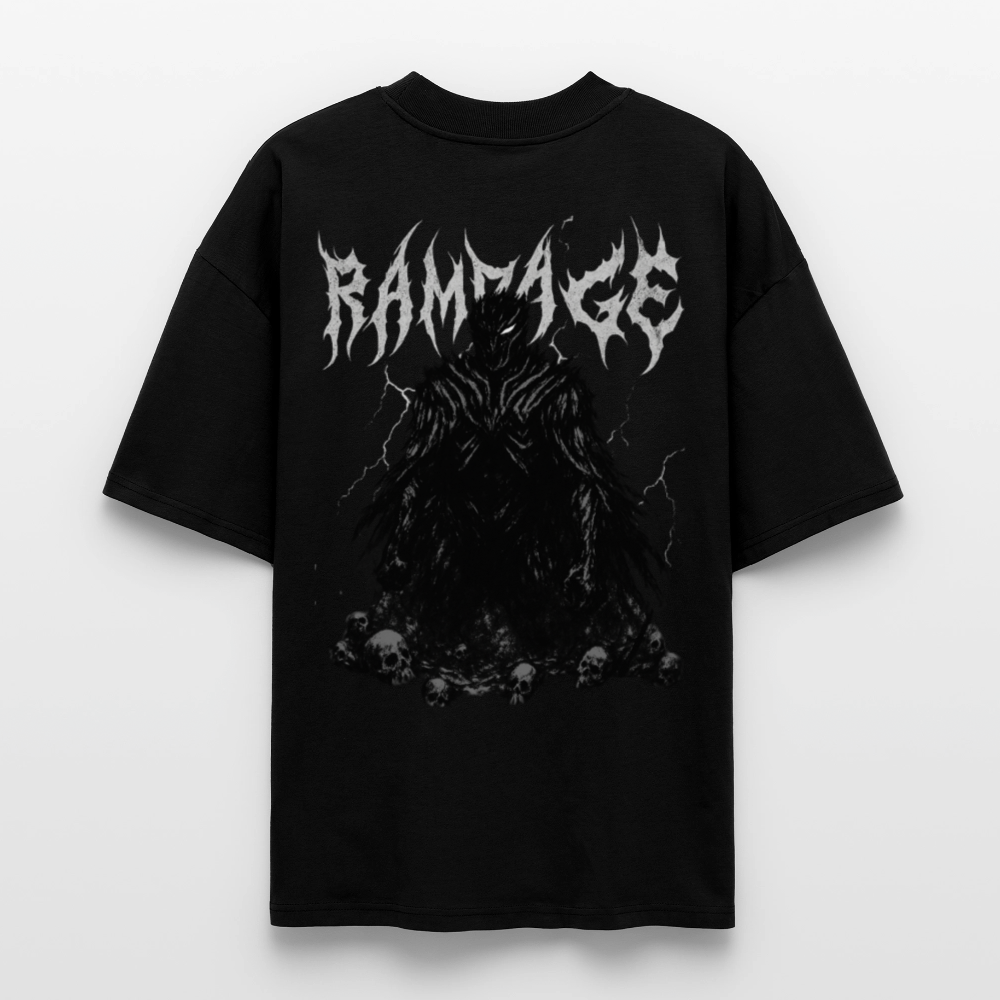 Berserk Dark Knight T-Shirt Rampage Rückenprint schwarz oversize Ryukai
Oversized Anime Shirt inspiriert von Berserk Guts Ryukai
Schwarzes Berserk T-Shirt mit großem Motiv Dark Knight Ryukai