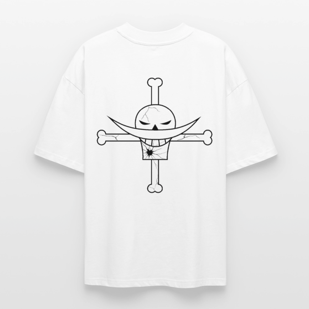 One Piece Whitebeard T-Shirt mit großem Rückenprint weiß oversize Ryukai
Anime Shirt inspiriert von One Piece Whitebeard Ryukai
Oversized Whitebeard Tee One Piece Fan Shirt Ryukai