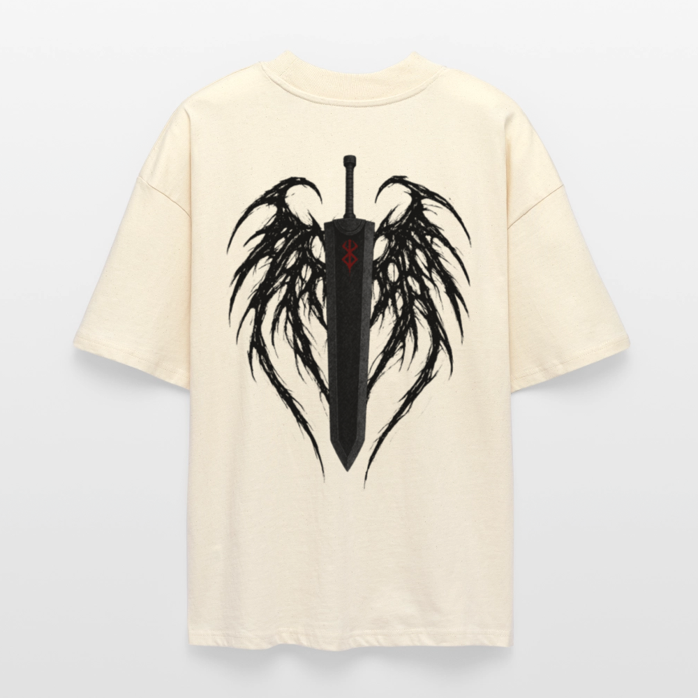 Berserk T-Shirt Dragon Slayer mit großem Rückenprint schwarz oversize Ryukai
Anime Streetwear T-Shirt inspiriert von Berserk Dragon Slayer Ryukai
Schwarzer Oversized Tee Berserk Dragon Slayer Design Rückseite