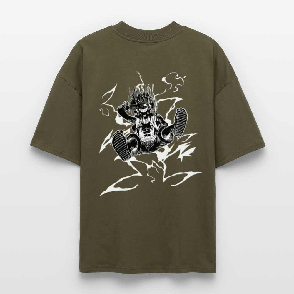 One Piece Shirt God of Liberation Luffy Gear 5 weiß oversize Ryukai
Oversized Anime Shirt inspiriert von Luffy Gear 5 God of Liberation Ryukai
Weißes One Piece Shirt mit großem God of Liberation Rückenprint Ryukai