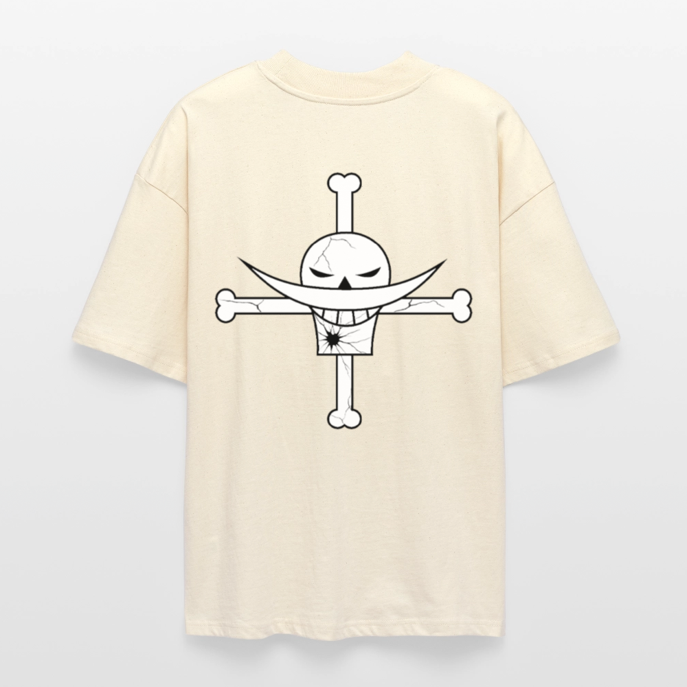 One Piece Whitebeard T-Shirt mit großem Rückenprint weiß oversize Ryukai
Anime Shirt inspiriert von One Piece Whitebeard Ryukai
Oversized Whitebeard Tee One Piece Fan Shirt Ryukai