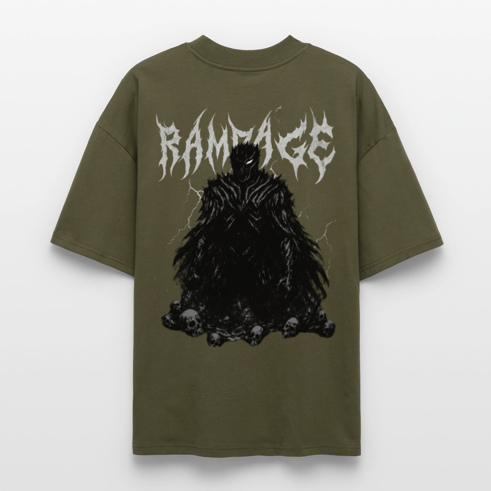 Berserk Dark Knight T-Shirt Rampage Rückenprint schwarz oversize Ryukai
Oversized Anime Shirt inspiriert von Berserk Guts Ryukai
Schwarzes Berserk T-Shirt mit großem Motiv Dark Knight Ryukai