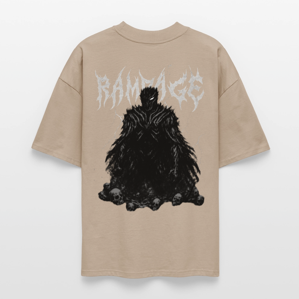Berserk Dark Knight T-Shirt Rampage Rückenprint schwarz oversize Ryukai
Oversized Anime Shirt inspiriert von Berserk Guts Ryukai
Schwarzes Berserk T-Shirt mit großem Motiv Dark Knight Ryukai