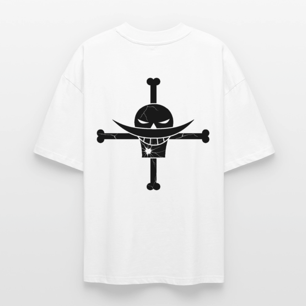One Piece Whitebeard T-Shirt mit großem Rückenprint weiß oversize Ryukai
Anime Shirt inspiriert von One Piece Whitebeard Ryukai
Oversized Whitebeard Tee One Piece Fan Shirt Ryukai