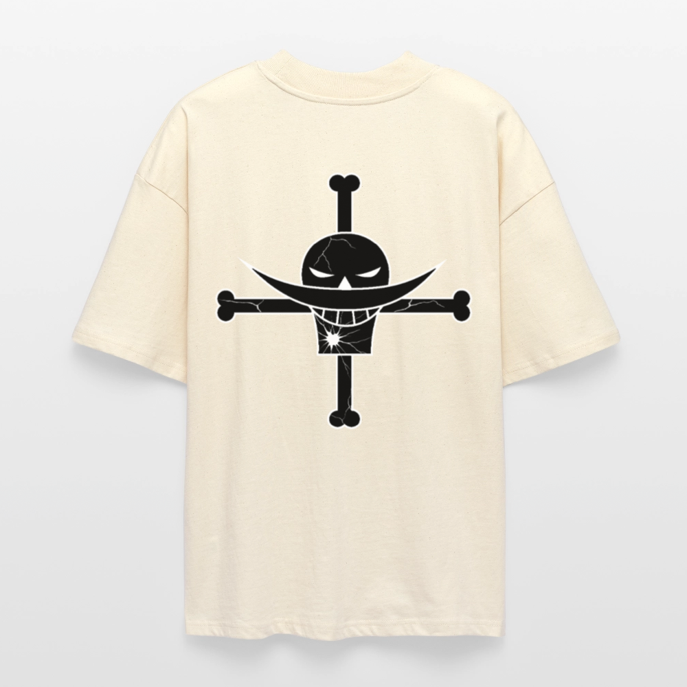 One Piece Whitebeard T-Shirt mit großem Rückenprint weiß oversize Ryukai
Anime Shirt inspiriert von One Piece Whitebeard Ryukai
Oversized Whitebeard Tee One Piece Fan Shirt Ryukai