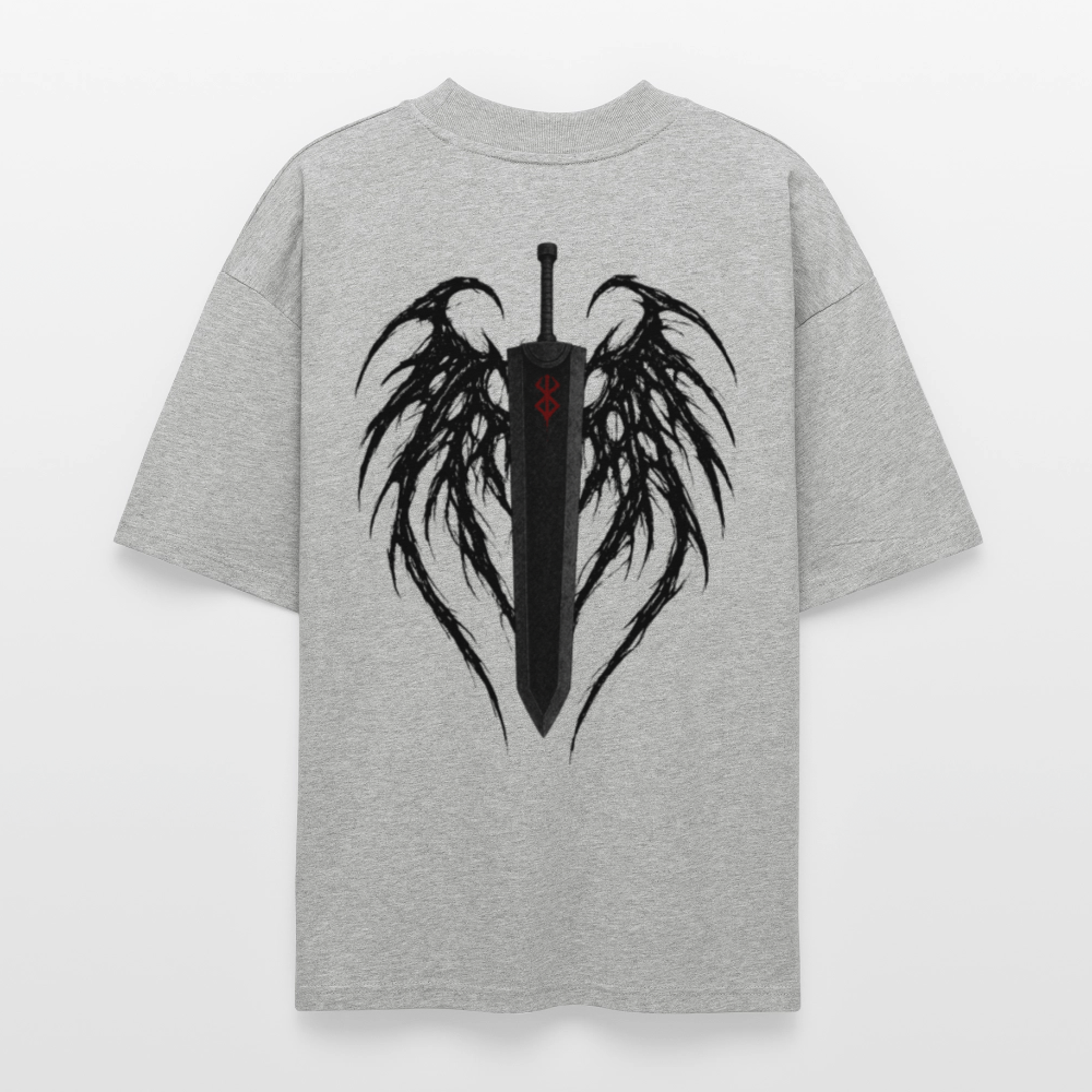 Berserk T-Shirt Dragon Slayer mit großem Rückenprint schwarz oversize Ryukai
Anime Streetwear T-Shirt inspiriert von Berserk Dragon Slayer Ryukai
Schwarzer Oversized Tee Berserk Dragon Slayer Design Rückseite
