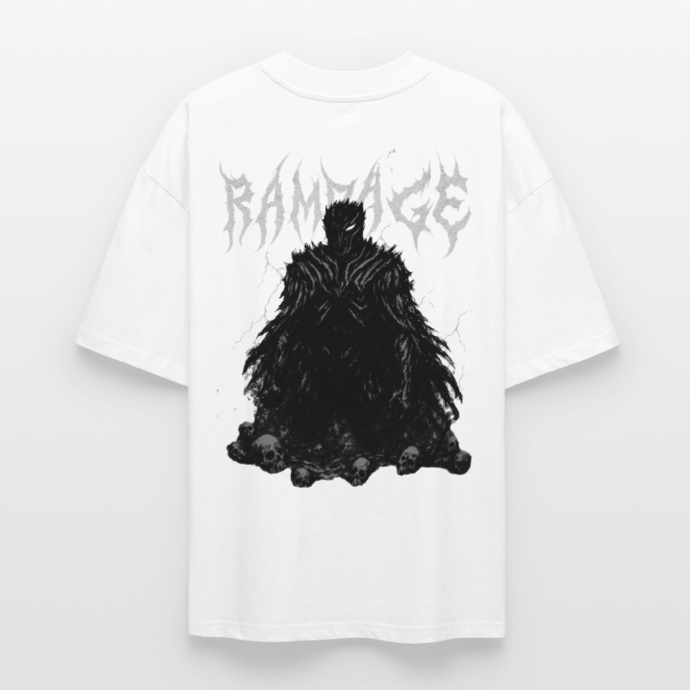 Berserk Dark Knight T-Shirt Rampage Rückenprint schwarz oversize Ryukai
Oversized Anime Shirt inspiriert von Berserk Guts Ryukai
Schwarzes Berserk T-Shirt mit großem Motiv Dark Knight Ryukai