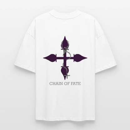 Hunter x Hunter Kurapika T-Shirt Chain of Fate Motiv weiß oversize Ryukai

Oversized Anime T-Shirt inspiriert von Kurapika Hunter x Hunter Ryukai

Weißes Hunter x Hunter Shirt mit Kettenmotiv Ryukai