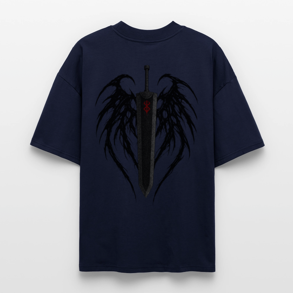 Berserk T-Shirt Dragon Slayer mit großem Rückenprint schwarz oversize Ryukai

Anime Streetwear T-Shirt inspiriert von Berserk Dragon Slayer Ryukai

Schwarzer Oversized Tee Berserk Dragon Slayer Design Rückseite